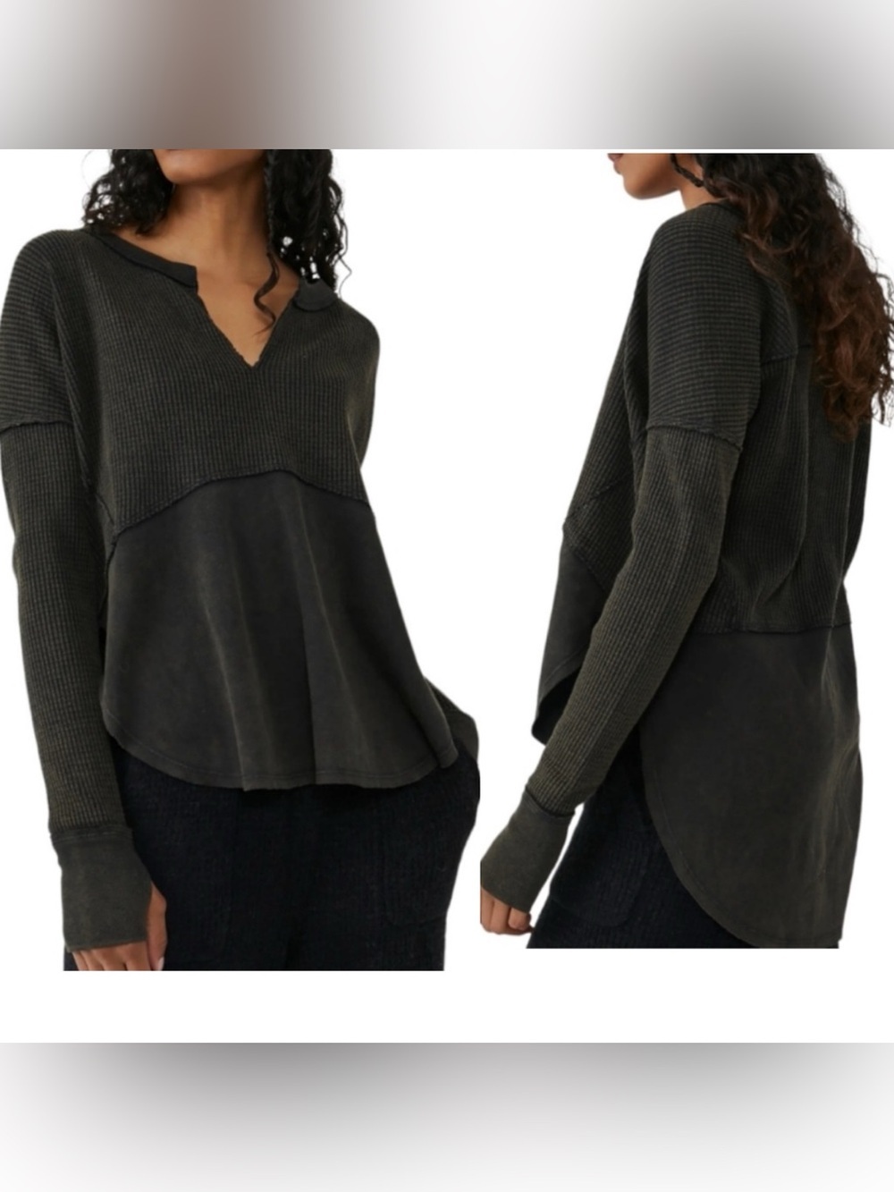 We the Free people Monterey Thermal black - small